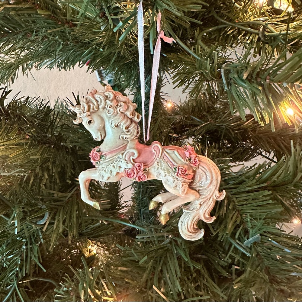 Christmas Carousel Horse Ornament
